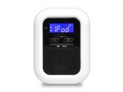 Pyle iPod iPhone Dock Clock Radio with FM Radio LED Nightlight Dual Alarm Clock AUX Input for Samsung Galaxy iPhone 5 and Other Devices