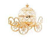 Matashi MCT4906 24k Gold Plated Cinderella Inspired Pumpkin Coach Made with Genuine Matashi Crystals