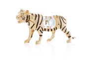Matashi CT0396 24K Gold Plated Tiger Ornament Made with Genuine Matashi Crystals