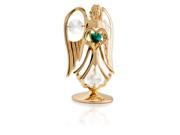 Matashi MCTBT1202 05 24K Gold Plated April Angel Birth Stone Table Top Made with Genuine Matashi Crystals