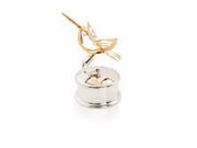 Matashi MCTJBS3018 24K Gold Silver Plated Hummingbird Jewelry Box Made with Genuine Matashi Crystals