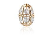 New Matashi CT1030 24K Gold Plated Easter Egg Ornament Made with Genuine Matashi Crystals