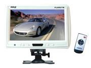 Pyle 9 TFT LCD Headrest Monitor w Stand White