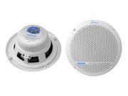 Lanzar 360 Watts 6.5 Dual Cone Marine Speakers White Color