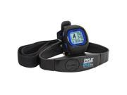 Pyle GPS Watch w Coded Heart Rate Transmission Navigation Speed Distance Workout Memory Compass PC link Black Color