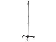 Universal Tripod Microphone Stand With Wheels Easy Grip Height Adjustable Extendable