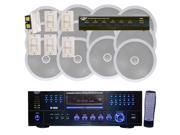 Pyle 1000 Watt 6 Channel In Ceiling Speaker System With w Built in DVD MP3 USB Wall Mount Volume Control