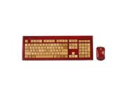 Impecca USA KBB605CW Bamboo wirelesskeyboard mous