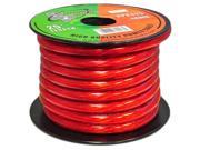 Pyramid RPR425 4 Gauge Power Wire 25 feet OFC Clear Red