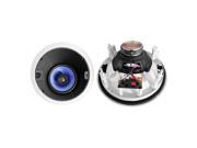 PyleHome 250 Watt 6.5 High Performance Directional Two Way In ceiling Speaker System w Adjustable Treble Control