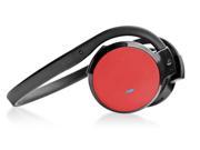Pyle Stereo Bluetooth Streaming Wireless Headphones with Built in Microphone Works with All Bluetooth Enabled Phones Devices Red