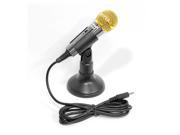 PylePro Vocal Condenser Microphone For Computer Condenser Karaoke Microphone or PA Amplifier Black Color