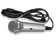 PylePro Vocal Condenser Microphone For Computer Condenser Karaoke Microphone or PA Amplifier Silver Color