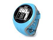 Pyle Personal GPS Golf Watch with Automatic Course Recognition Preloaded USA Golf Courses Blue Color