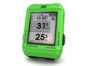 Pyle Multi Function Digital LED Sports Bicycling Computer Device with GPS Navigation ANT Technology Green Color