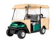 PyleSports Armor Shield Deluxe 4 Sided Golf Cart Enclosure 4 Passenger Fits Carts up to 95 Length Tan Color