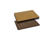 30 x 60 Rectangular Table Top with Natural or Walnut Reversible Laminate Top