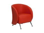 Flash Furniture HERCULES Jet Series Red Leather Reception Chair [ZB JET 855 RED GG]