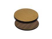 24 Round Table Top with Natural or Walnut Reversible Laminate Top