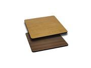 30 Square Table Top with Natural or Walnut Reversible Laminate Top