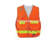 Seco 8068 Series Class 2 Lightweight Safety Utility Vest S Small Fluorescent Orange