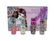Ed Hardy Deluxe Collection by Christian Audigier for Women 4 Pc Mini Gift Set