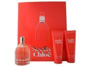 See By Chloe by Parfums Chloe for Women 3 Pc Gift Set 2.5oz EDP Spray 2.5oz Perfumed Body Lotion 2.5oz Perfumed Shower Gel