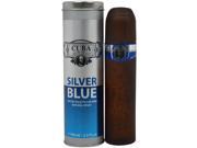 Cuba Cuba Silver Blue Eau De Toilette Spray 100ml 3.3oz