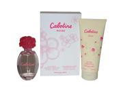 Cabotine Rose by Gres for Women 2 Pc Gift Set 3.4oz EDT Spray 6.76oz Perfumed Body Lotion