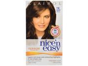 Nice n Easy Permanent Color 118 Natural Medium Brown by Clairol for Women 1 Application Hair Color