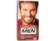 Brush In Color Gel Mustache Beard Medium Brown M 35 by Just For Men for Men 3 Pc Kit Gel