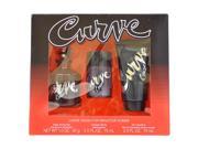 Curve Crush by Liz Claiborne for Men 3 Pc Gift Set 2.5oz Cologne Spray 1oz Deodorant Stick 2.5oz Skin Soother