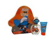 The Smurfs Blue Style Brainy by First American Brands for Kids 3 Pc Gift Set 3.4oz EDT Spray 2.5oz Shower Gel Brainy Key Chain