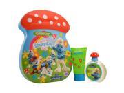 The Smurfs Grouchy by First American Brands for Kids 2 Pc Gift Set 1.7oz EDT Spray 2.5oz Bubble Bath