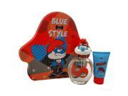 The Smurfs Blue Style Papa by First American Brands for Kids 3 Pc Gift Set 3.4oz EDT Spray 2.5oz Shower Gel Papa Key Chain