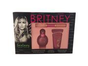 Fantasy by Britney Spears for Women 3 Pc Gift Set 1oz EDP Spray 1.7oz Work Your Magic Body Souffle 2 x 0.17oz EDP Rollerball Lip Gloss Duo