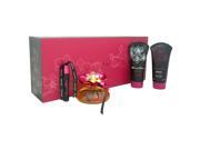 Blooming Passion by Penthouse for Women 4 Pc Gift Set 3.4oz EDP Spray 5oz Body Lotion 5oz Shower Gel 0.27oz EDP Rollerball