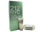 212 NYC by Carolina Herrera for Women 2 Pc Gift Set 3.4oz EDT Spray 3.4oz Hydrating Body Lotion