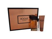 Rogue by Rihanna for Women 3 Pc Gift Set 4.2oz EDP Spray 0.2oz EDP Rollerball 3oz Body Lotion
