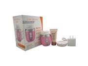 Clarisonic Mia Fit Cleansing System Pink by Clarisonic 4 Pc KitDevice USB Enabled Universal Voltage Charger Radiance Brush Head 1oz Skin Illuminating Cle