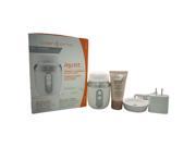 Clarisonic Mia Fit Cleansing System White by Clarisonic 4 Pc Kit Device USB Enabled Universal Voltage Charger Radiance Brush Head 1oz Skin Illuminating C