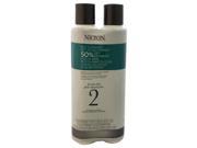 System 2 Cleanser Scalp Therapy Conditioner Duo by Nioxin for Unisex 10.1 oz Cleanser Conditioner