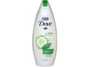 Go Fresh Cool Moisture Body Wash with Nutrium Moisture Cucumber Green Tea Scent by Dove for Unisex 12 oz Body Wash