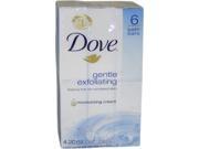 Gentle Exfoliating Moisturizing Cream Beauty Bar by Dove for Unisex 6 x 4.20 oz Soap