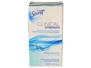 Clinical Strength Advanced Solid Waterproof by Secret for Women 1.6 oz Deodorant Stick
