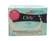 Olay Sensitive Unscented Beauty Bars by Olay for Unisex 2 x 4 oz Soap
