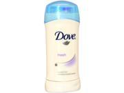 Dove Fresh Invisible Solid Anti Perspirant Deodorant Stick by Dove for Unisex 2.6 oz Deodorant Stick