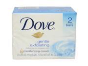 Gentle Exfoliating Moisturizing Cream Beauty Bar by Dove for Unisex 2 x 4.20 oz Soap