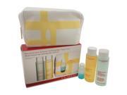 My First Beauty Step Cleansing Face and Eyes Normal or Dry Skin by Clarins for Women 4 Pc Kit