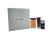 The One by Dolce Gabbana for Men 3 Pc Gift Set 5oz EDT Spray 1.6oz Shower Gel 2.4oz Deodorant Stick